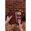 Taba Telefon Bölmeli Unisex Deri Uzun Kartlık Cüzdan Portföy