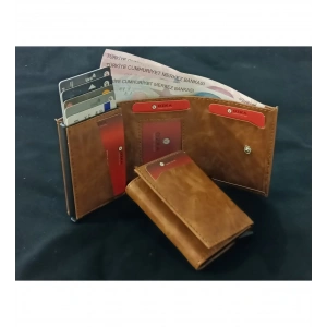 CRAZY DERİ MEKANİZMALİ CÜZDAN