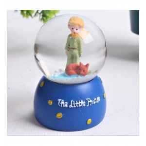 HEDİYELİK LED IŞIKLI KÜÇÜK PRENS FİGÜRLÜ CAM KÜRE