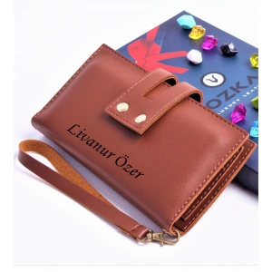 TABA ÇİFT ÇITÇITLI MODEL TREND KADIN CÜZDANI