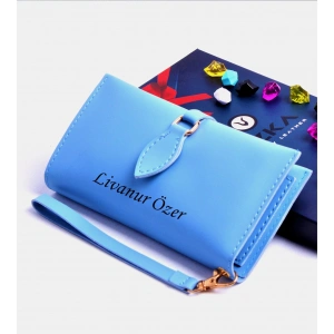 MAVİ DAMLA MODEL TREND KADIN CÜZDANI