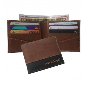 KİŞİYE ÖZEL BLACK STRIPED MODEL CÜZDAN - ANAHTARLIK HEDİYELİ!