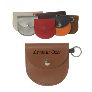 KİŞİYE ÖZEL BOZUK PARA CÜZDANI ANAHTARLIK HALKALI