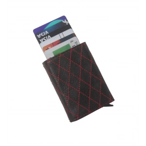 Nakışlı Otomatik Mekanizmalı Cüzdan - Anahtarlık ve Tesbih Hediyeli!