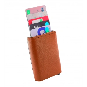 Kisiye Özel Otomatik Mekanizmalı 1.Sınıf Gerçek Deri Cüzdan Kartlık - TESBİH ve ANAHTARLIK HEDİYE!