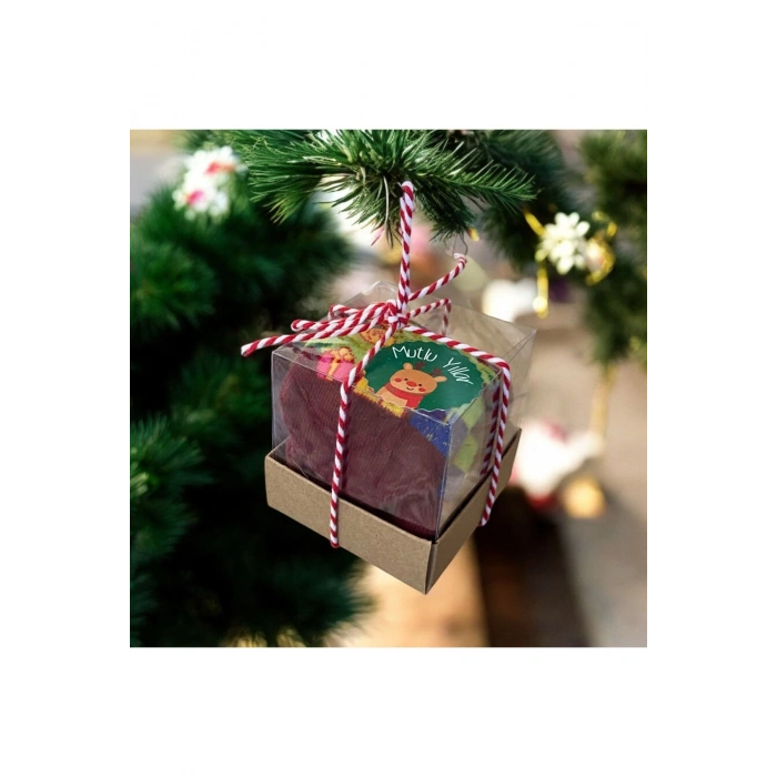 Yılbaşı Noel Temalı Christmas Hediye Bebek Çorabı 3lü Set