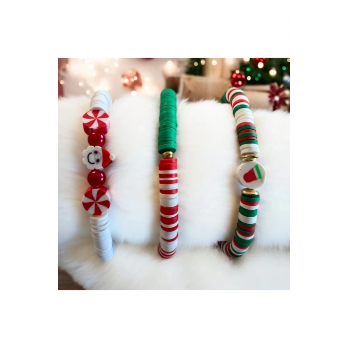 Yılbaşı Hediye Kutusu Noel Temalı Çocuk Çorap - Tükenmez Kalem - Şans Bilekliği