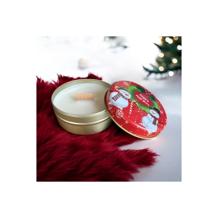 Yılbaşı Hediye Kutusu Noel Temalı Kadın / Genç Kız Aromaterapi Mum & Havlu Çorap & Şans Bilekliği