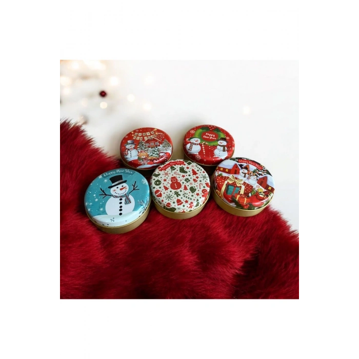 Yılbaşı Hediye Kutusu Noel Temalı Kadın / Genç Kız Aromaterapi Mum & Havlu Çorap & Şans Bilekliği