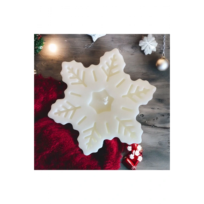 Yılbaşı / Noel / Christmas Temalı Aromaterapik Doğal Soya Wax Dekoratif 3lü Mum Seti