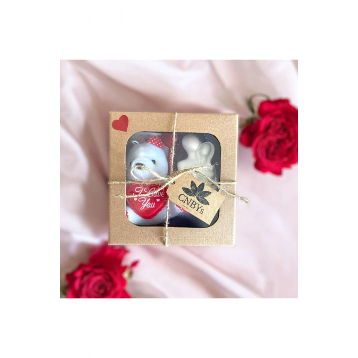 Özel Günler Için Kutulu Hediye Seti (AYICIK ANAHTARLIK BİBLO KALEM NOT KARTI)