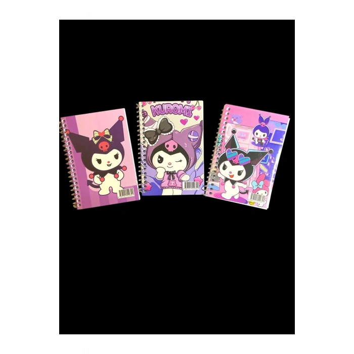 KUROMİ SANRİO 5Lİ SET (NOT DEFTERİ + BİLEKLİK + KOLYE + HAVLU BİLEKLİK + ÇORAP)