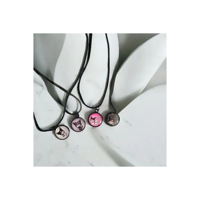 KUROMİ SANRİO 5Lİ SET (NOT DEFTERİ + BİLEKLİK + KOLYE + HAVLU BİLEKLİK + ÇORAP)