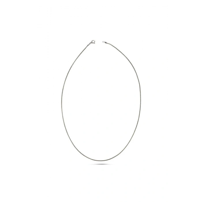 925 Ayar Gümüş Otantik Zirkon Taşlı Set Zincirli - Anneler Günü