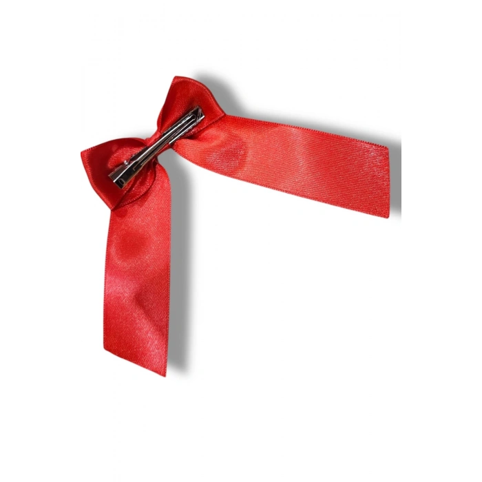 23 Nisan Türk Bayrağı Atatürk Fiyonk Kız Çocuk Kaliteli Parlak Saten Ve Grogren Kurdele Toka