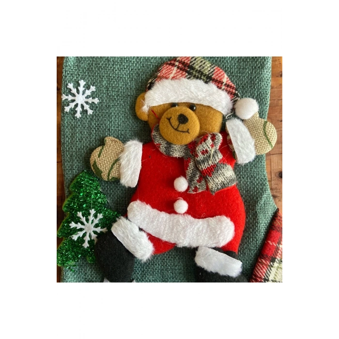 Noel Çorabı Şömine Dekoru Yılbaşı Süslemesi