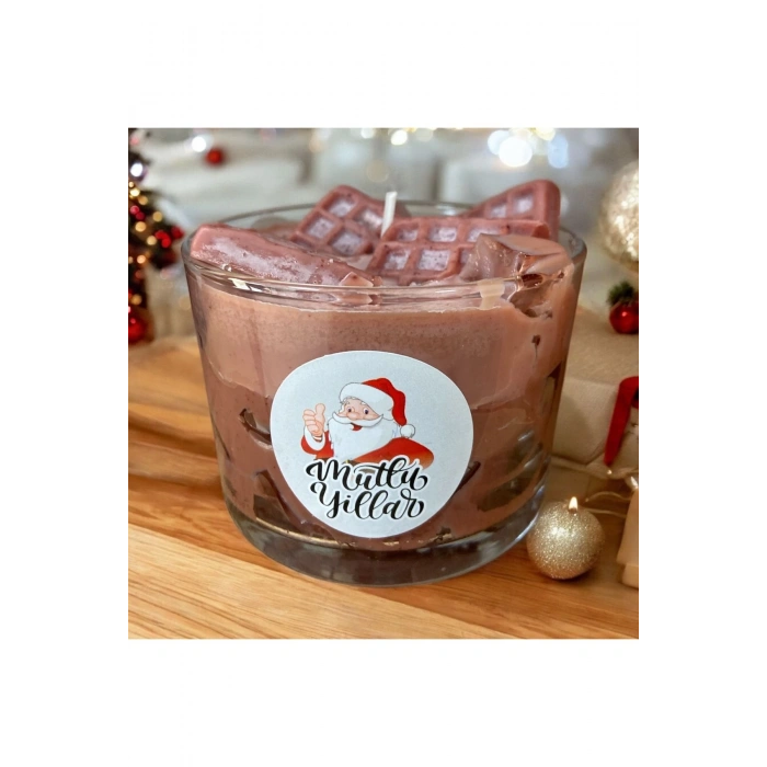 Aromaterapik Doğal Soya Wax Dekoratif Mum - Gurme Serisi Çikolatalı Cup