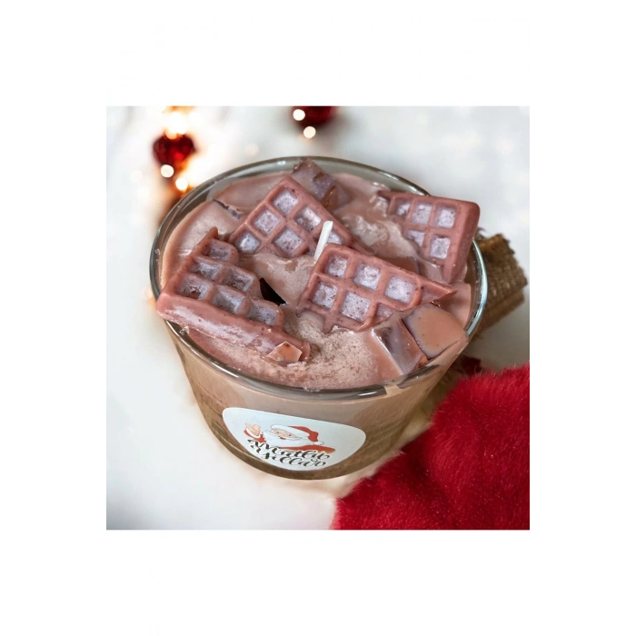 Aromaterapik Doğal Soya Wax Dekoratif Mum - Gurme Serisi Çikolatalı Cup