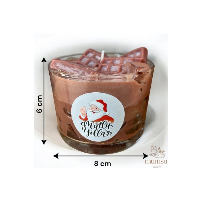 Aromaterapik Doğal Soya Wax Dekoratif Mum - Gurme Serisi Çikolatalı Cup