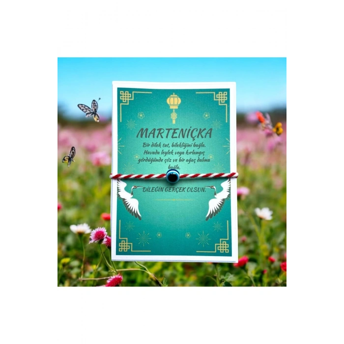 Marteniçka Dilek Şans Bilekliği - 8 Adet - Hediyelik Martenitsa, Martenişka