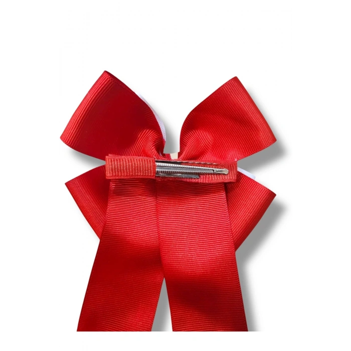 23 Nisan Türk Bayrağı Atatürk Fiyonk Kız Çocuk Kaliteli Grogren Kurdele Toka