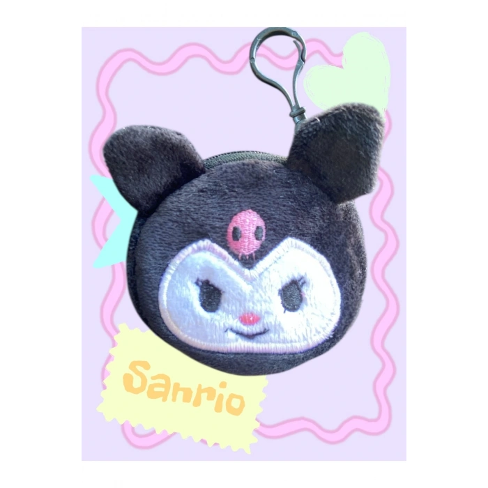 SANRIO KARAKTERLİ PELUŞ ANAHTARLIK CÜZDAN, KUROMİ, MY MELODY, CİNNAMAROLL, PURİN, H. KİTTY (1 ADET)