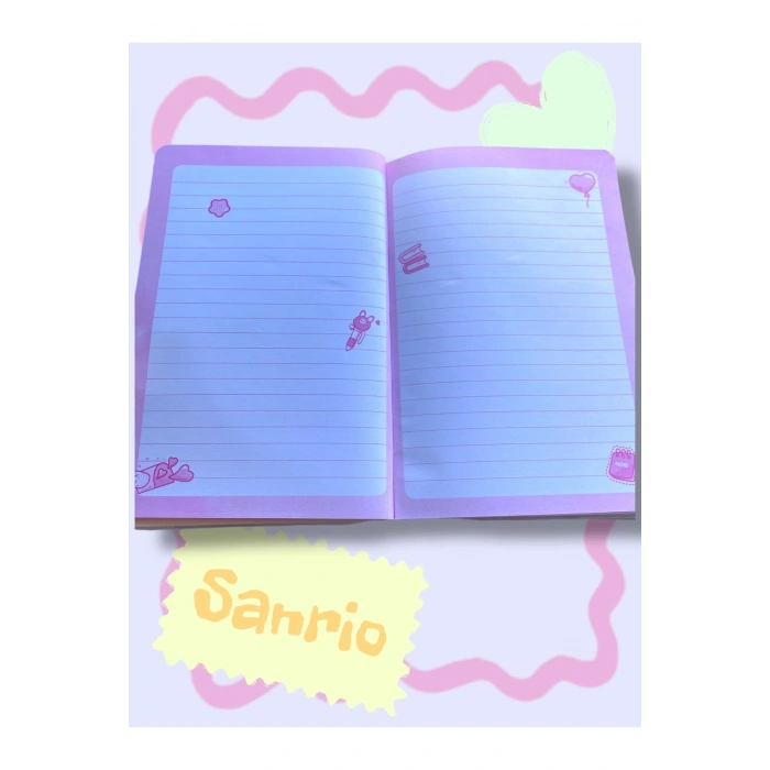 SANRİO KARAKTERLİ YUMŞAK 3D KAPAKLI 80 YAPRAK ÖZEL AJANDA DEFTER, KUROMİ, MY MELODY, CİNNAMAROLL