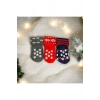 Yılbaşı Noel Temalı Christmas Hediye Bebek Çorabı 3lü Set