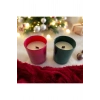Yılbaşı / Noel / Christmas Temalı Doğal Soya Wax Aromaterapi Kokulu Şömine Efektli 2li Mum Seti