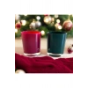 Yılbaşı / Noel / Christmas Temalı Doğal Soya Wax Aromaterapi Kokulu Şömine Efektli 2li Mum Seti