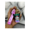 3D Lüks Büyük Boy Kuromi Silikon Anahtarlığı Ve Çanta Aksesuarı