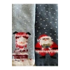 Yılbaşı / Noel / Christmas Temalı Hediye Kutulu Çocuk 2li Havlu Çorap Seti