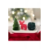 Yılbaşı / Noel / Christmas Temalı Aromaterapik Doğal Soya Wax Dekoratif 3lü Mum Seti