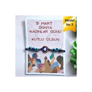 8 MART DÜNYA KADINLAR GÜNÜ DİLEK ŞANS BİLEKLİĞİ - NAZAR BONCUKLU