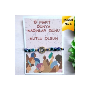 8 MART DÜNYA KADINLAR GÜNÜ DİLEK ŞANS BİLEKLİĞİ - NAZAR BONCUKLU