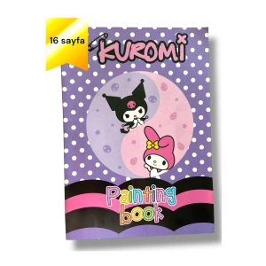 KUROMİ BOYAMA KİTABI, 16 SAYFA, 20 ADET STICKER, 1 ADET KARTON MASKE