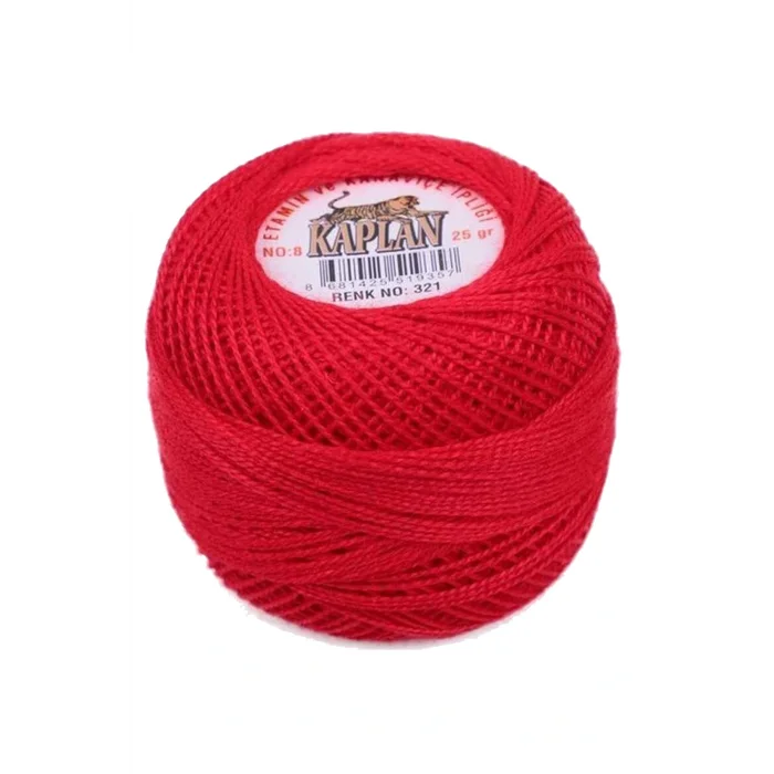 3 Adet Kaplan Etamin Ve Kanaviçe İpi 8 No Kod/Renk: 113 - 1010 - 321 - Ryl