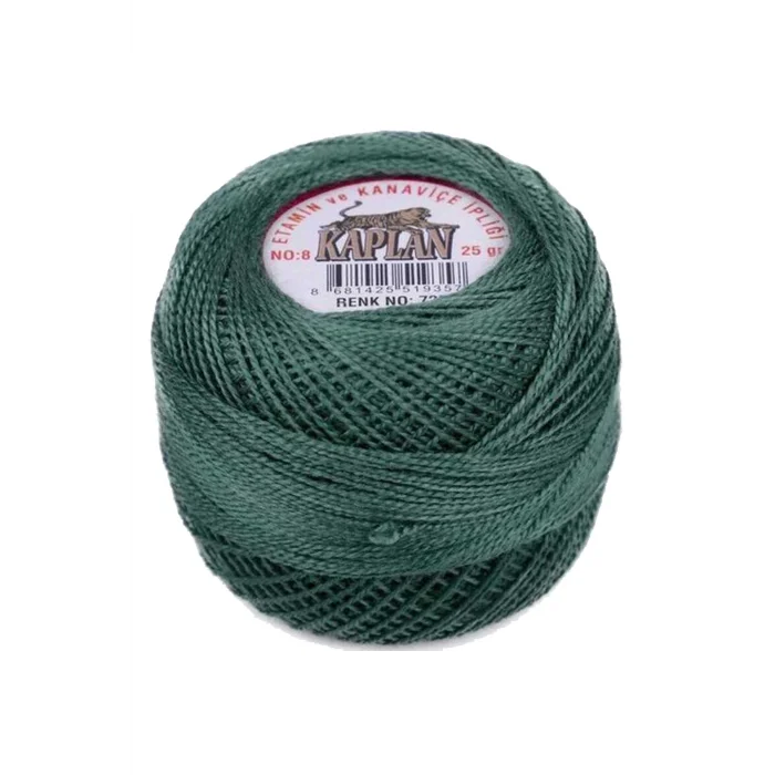 3 Adet Kaplan Etamin Ve Kanaviçe İpi 8 No Kod/Renk: 726 - PUDRA - 918 - Ryl