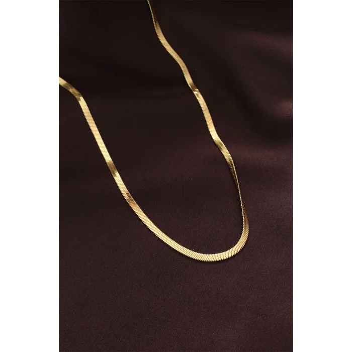 316L Çelik Altın Renk 60 cm İtalyan Zincir Kolye