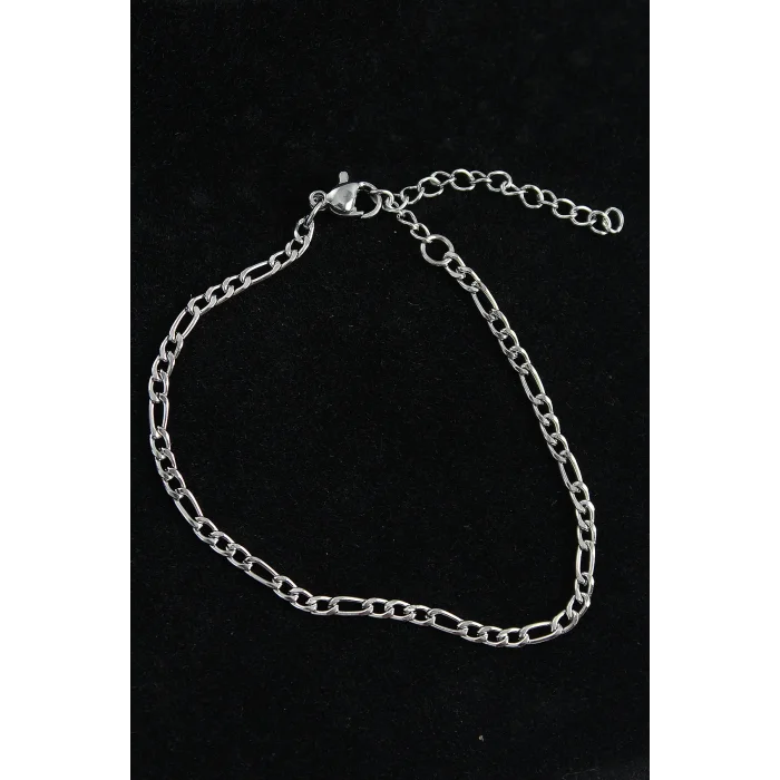 316L Çelik Figaro Model Gümüş Renk Erkek Bileklik