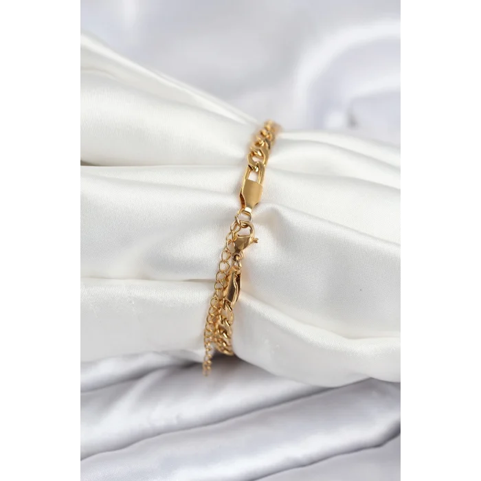 316L Çelik Gold Renk Yazı Yazmaya Uygun Kadın Bileklik