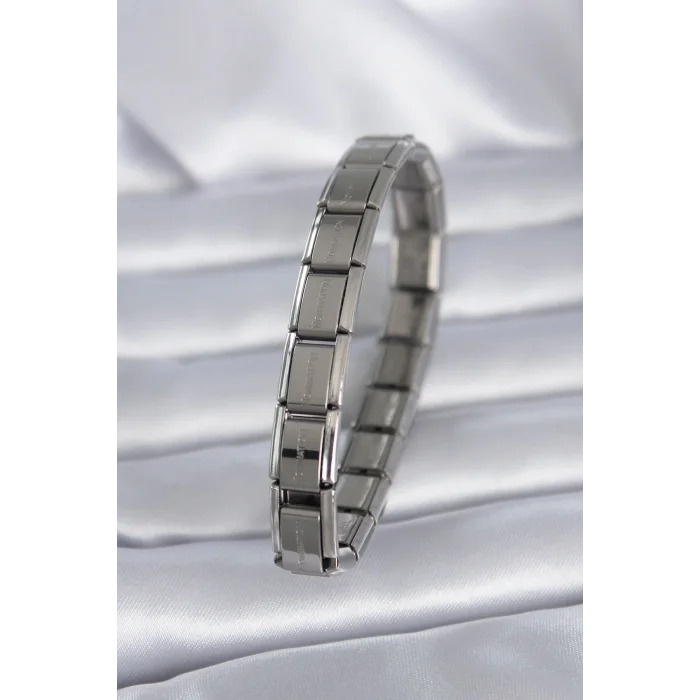 316L Çelik Gümüş Renk Yazılı Nomination Model Kadın Bileklik