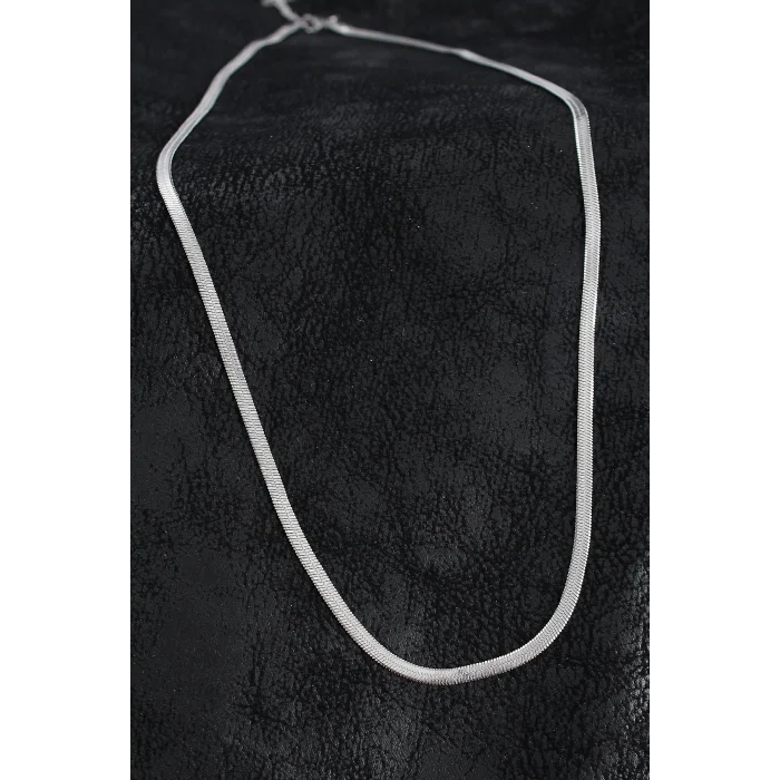 316L Çelik Klasik İtalyan Zincir Model Gümüş Renk Erkek Kolye