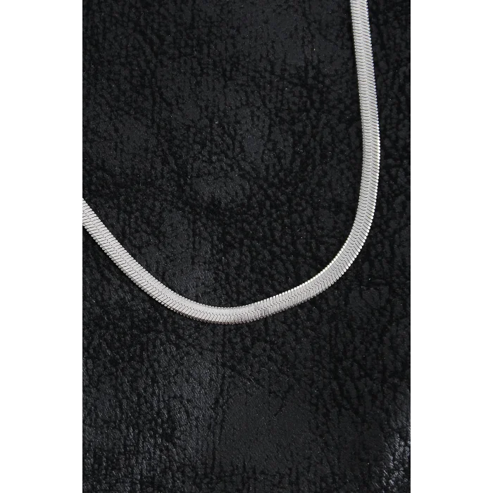 316L Çelik Klasik İtalyan Zincir Model Gümüş Renk Erkek Kolye