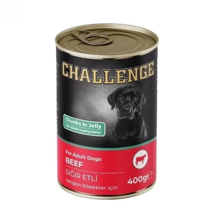 Challenge Sığır Etli Yetişkin Konserve Köpek Maması 400 Gr