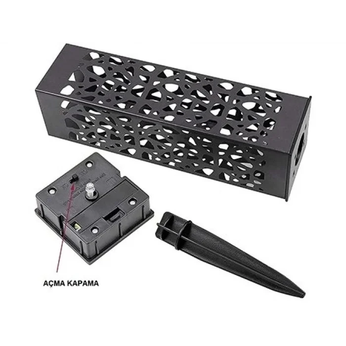 Dekoratif Solar Güneş Enerjili Bahçe Aydınlatması Yürüyüş Yolu Seti ( 8 Adet )