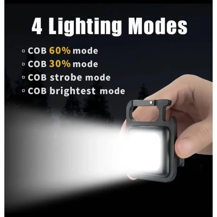 F.20a Mıknatıslı Kamp Feneri El Feneri 800 Lümen 30 Cob