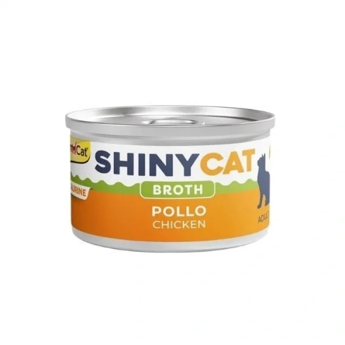 Gimcat Shinycat Broth Sos İçinde Tavuklu Konserve Kedi Maması 70 Gr 1 Adet