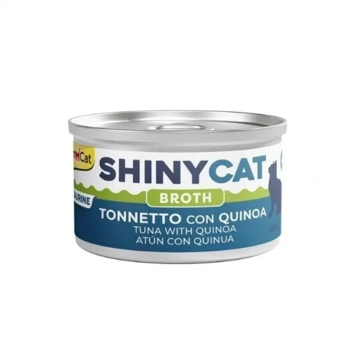 Gimcat Shinycat Broth Sos İçinde Ton Balıklı ve Kinoalı Konserve Kedi Maması 70 Gr 1 Adet