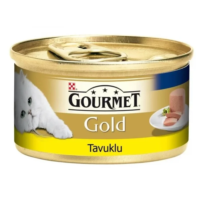 Gourmet Gold Kıyılmış Tavuklu Yetişkin Konserve Kedi Maması 85 Gr